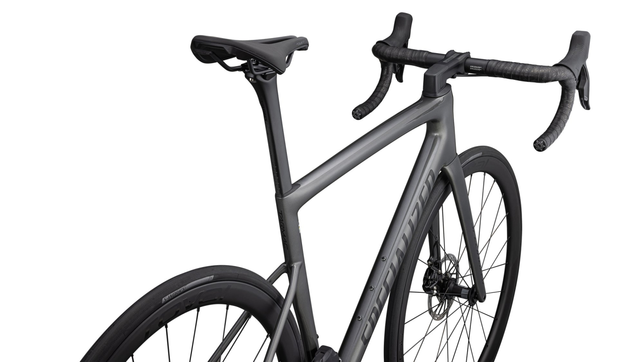 Шоссейные велосипеды Specialized Tarmac SL8 Expert 2024 Gloss Smoke / Obsidian Артикул 94924-3061, 94924-3049, 94924-3056, 94924-3054, 94924-3052, 94924-3044, 94924-3058