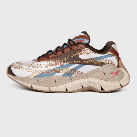 Кроссовки Кроссовки Reebok Zig Kinetica 2.5 Jurassic World stark grey/peat/grizzly brown Артикул HQ626310.5, HQ62638.5, HQ626312