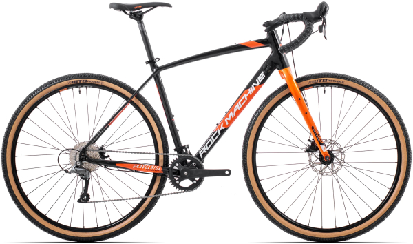 Rock Machine Gravelride 200 2024 Gloss Black/Silver/Orange