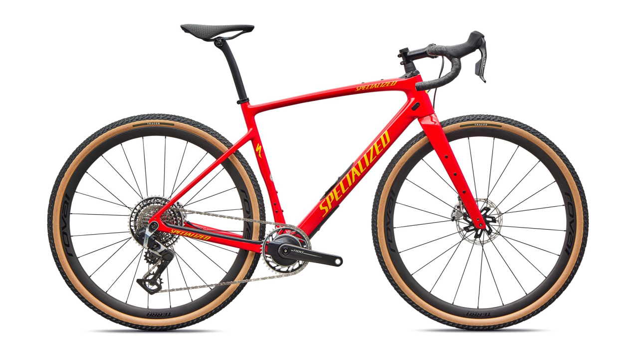 Гравийные велосипеды, комфорт плюс Specialized Diverge 4 Pro LTD 2026 SRAM RED XPLR Gloss Vivid Red Yellow Ltd Артикул 95426-1149, 95426-1152, 95426-1154, 95426-1158, 95426-1156, 95426-1161