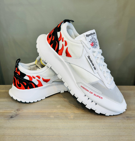 Кроссовки Reebok Classic Leather Legacy ftwr white/vector red/core black