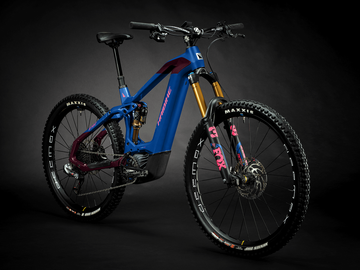 Haibike Hybe 11 i750 Wh Sram GX Eagle AXS 2024 Blue/Magenta/Pink Gloss