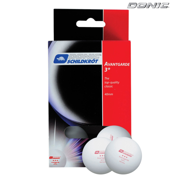 Мячики для н/тенниса DONIC AVANTGARDE 3, 6 штук (белый )
