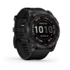 Спортивные часы Спортивные часы Garmin Fenix 7x Sapphire Solar, DLC-покрытие,черные с черным ремешк. Артикул 