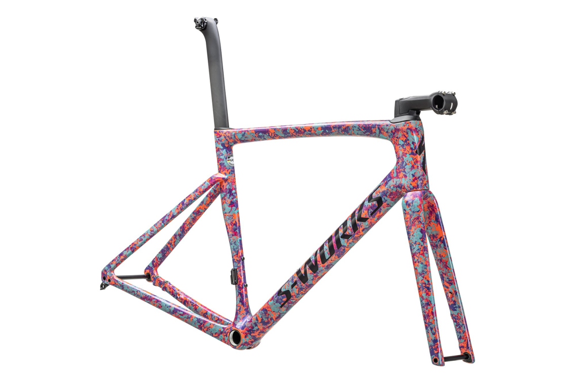 Рамы шоссе, гревел рама Specialized S-Works Tarmac SL7 2023 Gloss Marbled Lagoon Blue-Purple Haze - Orichid-Blaze/Viole Артикул 70623-0256, 70623-0254, 70623-0244, 70623-0258, 70623-0261, 70623-0252, 70623-0249