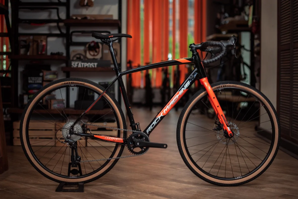 Rock Machine Gravelride 200 2024 Gloss Black/Silver/Orange