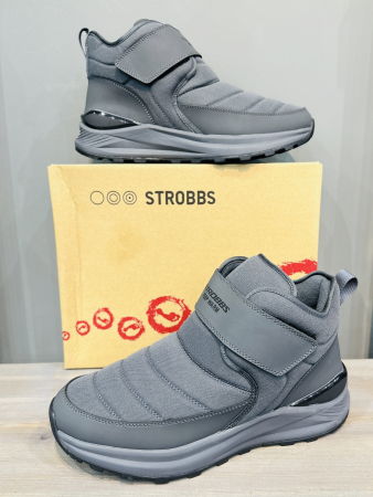 Зимняя обувь Полусапоги зимние Strobbs C9376-1 серый Артикул C9376-1-41, C9376-1-42, C9376-1-45, C9376-1-44, C9376-1-43
