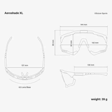 Очки Очки спортивные Scicon AeroShade XL оправа Black Gloss линза SCNPP Multimirror Red Артикул 