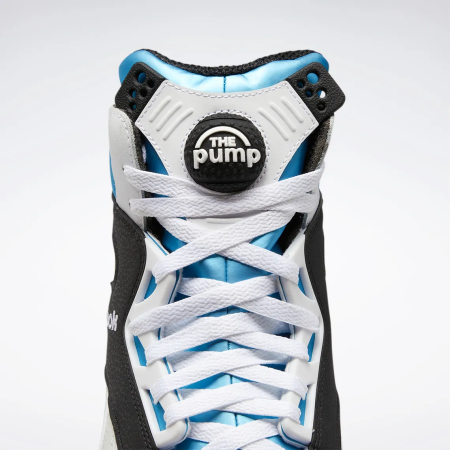 Кроссовки Кроссовки Reebok SHAQ ATTAQ ftwr white/core black/azure Артикул GX388112, GX388110, GX388110.5, GX38818.5, GX388111.5, GX388111, GX38819.5, GX38819, GX38818