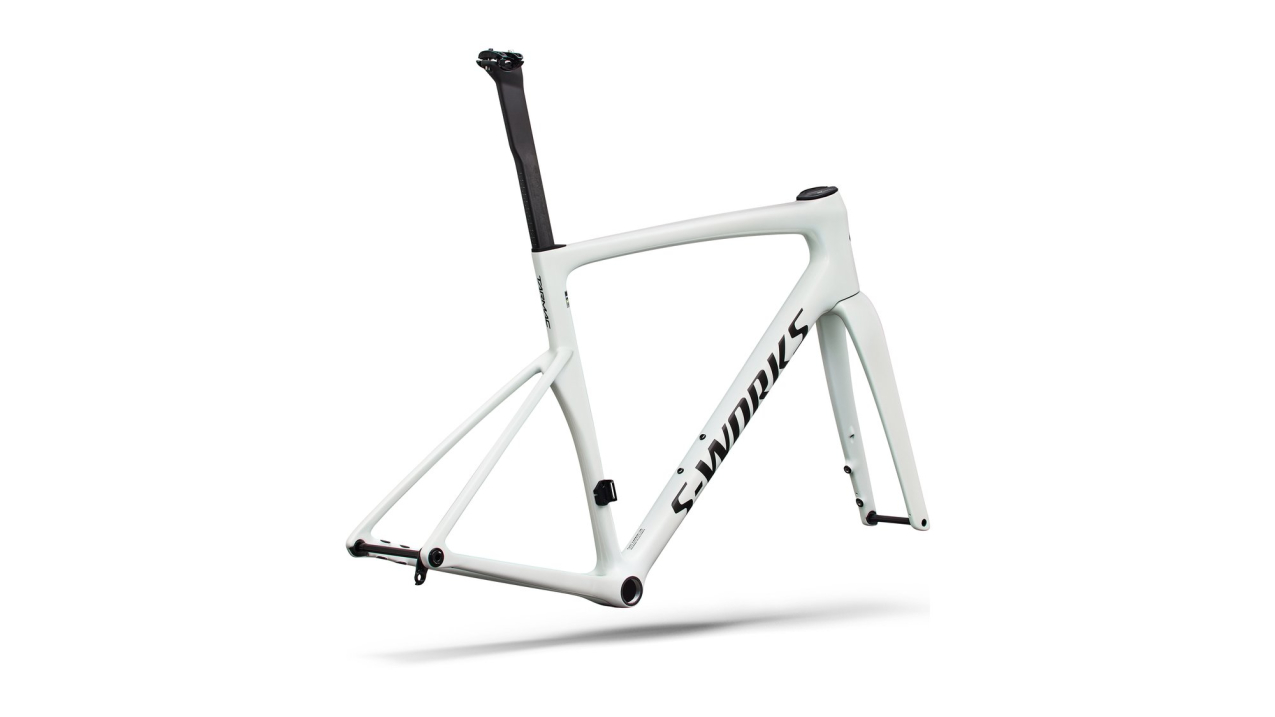 S-WORKS велосипеды шоссе рама Specialized S-Works Tarmac SL9 FRMSET 2027 Gloss Metallic White Silver / Gold Pearl / Metallic Артикул 74927-1458, 74927-1456, 74927-1452, 74927-1449, 74927-1454, 74927-1461