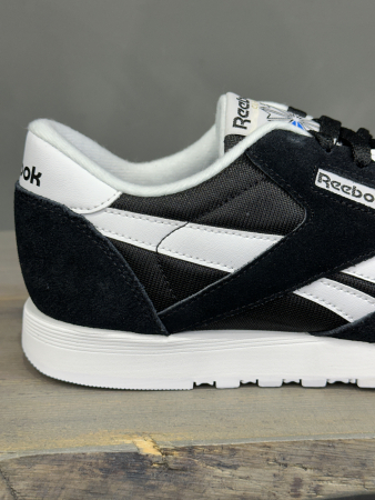 Кроссовки Кроссовки женские Reebok Classic Nylon black/black/white Артикул FV450611, FV45068.5, FV45069.5, FV450610.5, FV450610, FV45066, FV45067.5, FV45065, FV45065.5, FV45067, FV45069, FV45068, FV45066.5