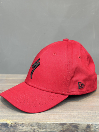 Шапки, кеппи, бейсболки Кепка Specialized New Era Youth S-Logo Hat red/blk Артикул 