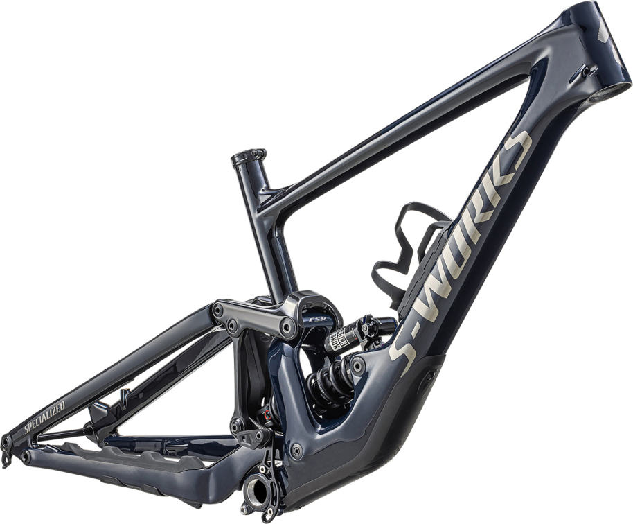 TURBO LEVO - лучшее из возможного! рама Specialized S-Works Enduro 2023 Gloss Metallic Dark Navy / Dark Navy / Brushed Black Chrome Артикул 73623-0002, 73623-0003, 73623-0005, 73623-0004