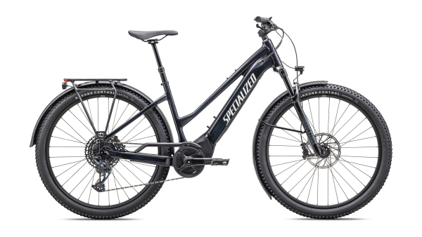 Specialized Turbo Tero 5.0 EQ Step-Through 2025 Gloss Metallic Dark Navy / Silver Dust Reflective