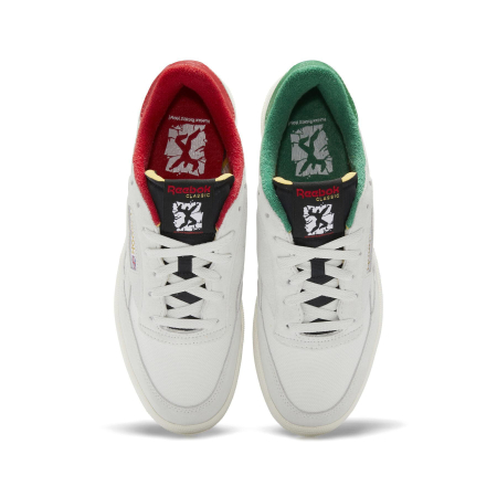 Кроссовки Кеды Reebok Club C Revenge pure grey 1/black/glen green Артикул HQ41436.5, HQ41437, HQ41435, HQ41435.5, HQ41436, HQ41437.5, HQ41438, HQ41439, #HQ458512-, HQ41438.5
