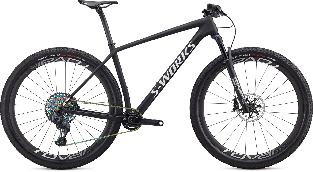 S-WORKS горные велосипеды Specialized S-Works Epic Hardtail Carbon Sram AXS 29 2020 черный-белый Артикул 91320-0203 , 91320-0202, 91320-0204, 91320-0205 