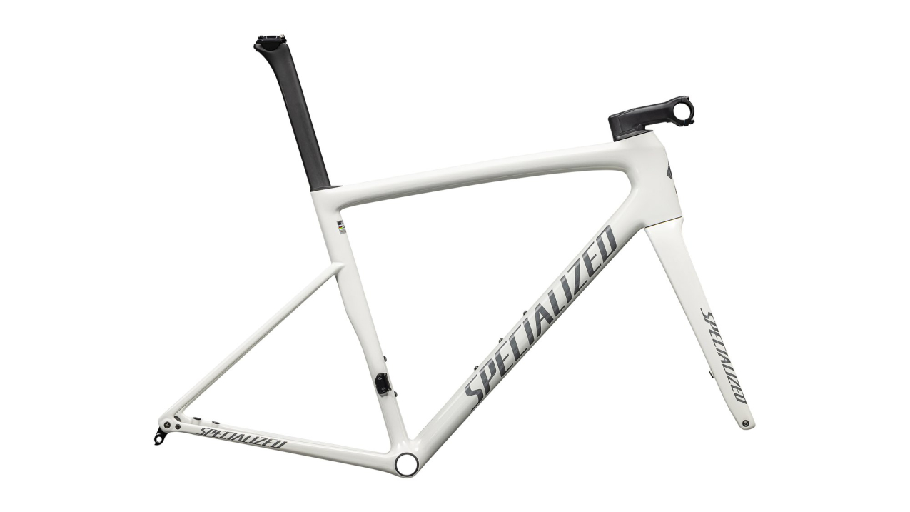Рамы шоссе, гревел рама Specialized Tarmac SL8 Frameset 2025 Gloss Dune White / Black Pearl Over Ashen Артикул 74925-7061, 74925-7054, 74925-7056, 74925-7052, 74925-7058, 74925-7049, 74925-7044
