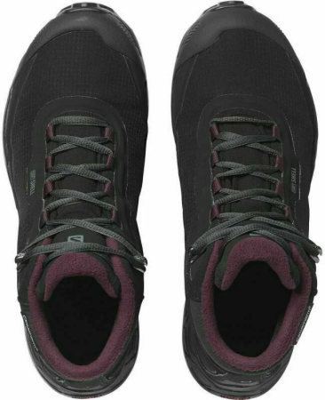 Зимняя обувь Ботинки женские Salomon Shelter Climasalomon Black / Ebony / Wine Tasting Артикул L41110524, L41110525, L41110523, L41110527, L41110528, L41110526