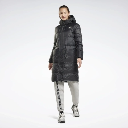 Куртки Куртка женская Reebok OW LONG DOWN Jacket black Артикул HH7249M, HH7249S, HH7249L, HH7249XL, HH7249XS