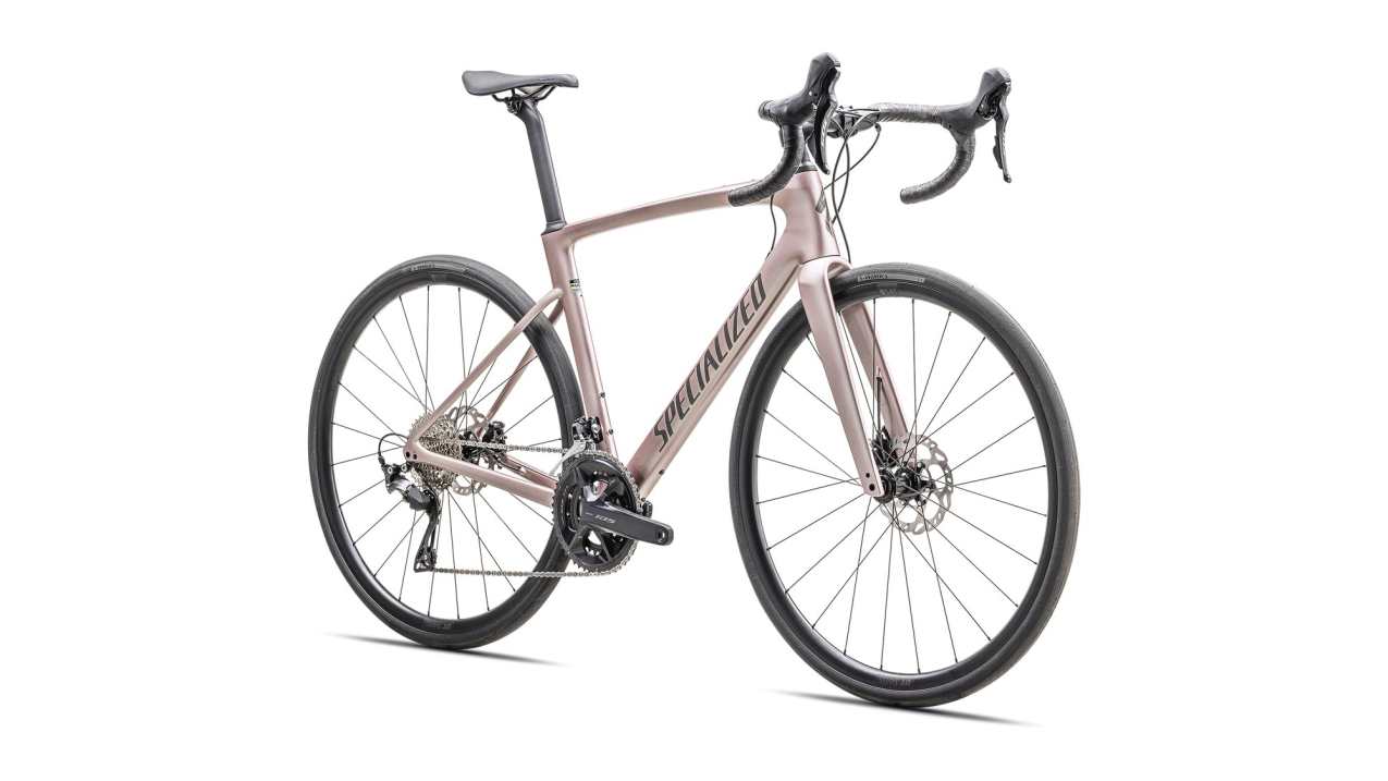 Шоссейные велосипеды Specialized Roubaix SL8 Sport 105 2025 Gloss Champagne / Smoke Артикул 94425-6064, 94425-6052, 94425-6044, 94425-6054, 94425-6049, 94425-6061, 94425-6058, 94425-6056