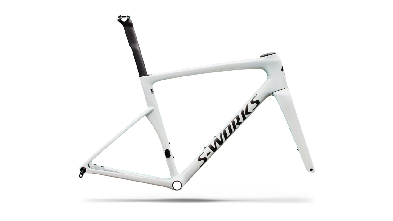S-WORKS велосипеды шоссе рама Specialized S-Works Tarmac SL9 FRMSET 2027 Gloss Metallic White Silver / Gold Pearl / Metallic Артикул 74927-1458, 74927-1456, 74927-1452, 74927-1449, 74927-1454, 74927-1461