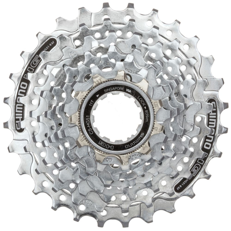 Кассеты Кассета Shimano HG51 8 скоростей Артикул ECSHG518130, ECSHG518132, ECSHG518128