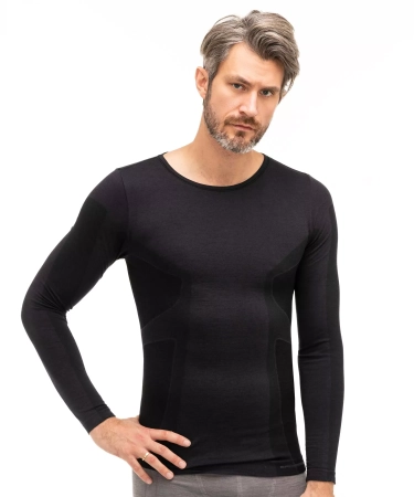 Термобелье Футболка мужская длинный рукав Brubeck Comfort Wool Артикул LS12160(XL), LS11600(M), LS12160(XXL), LS11600(XXL), LS12160(M), LS12160(S), LS11600(XL), LS11600(L)