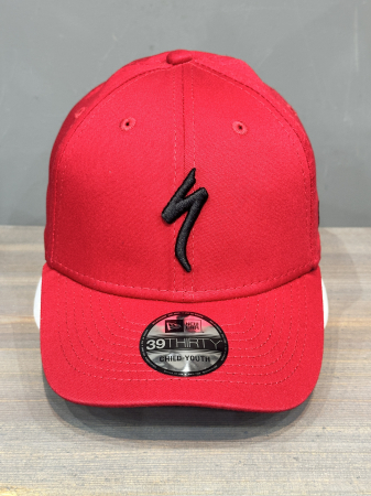 Шапки, кеппи, бейсболки Кепка Specialized New Era Youth S-Logo Hat red/blk Артикул 