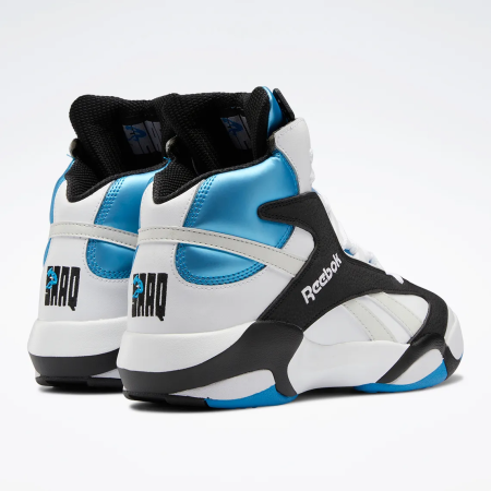 Кроссовки Кроссовки Reebok SHAQ ATTAQ ftwr white/core black/azure Артикул GX388112, GX388110, GX388110.5, GX38818.5, GX388111.5, GX388111, GX38819.5, GX38819, GX38818