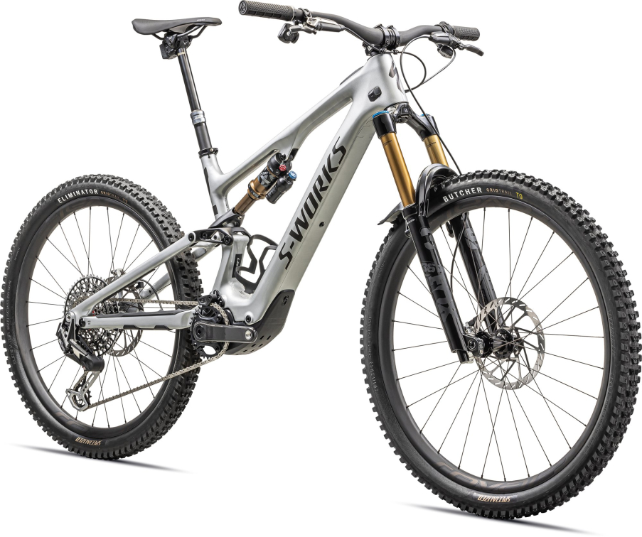TURBO LEVO - лучшее из возможного! Specialized S-Works Levo SL Carbon 2023 Gloss Brushed Black Liquid Metal / Satin Black Chrome Foil Артикул 96823-0106, 96823-0103, 96823-0101, 96823-0104, 96823-0102, 96823-0105