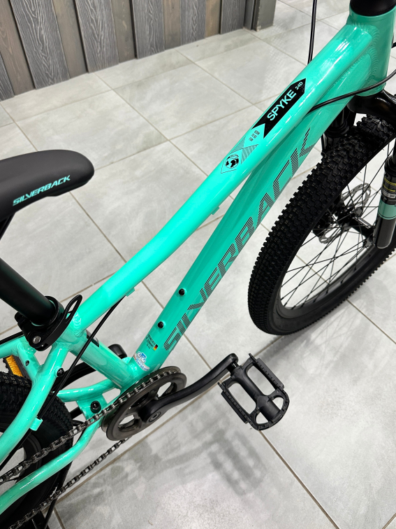 24 дюйма (7-11 лет) Silverback Spyke 24 D 1 Girl 2026 Gloss Mystic Teal/Gloss Black Артикул 4816026312845