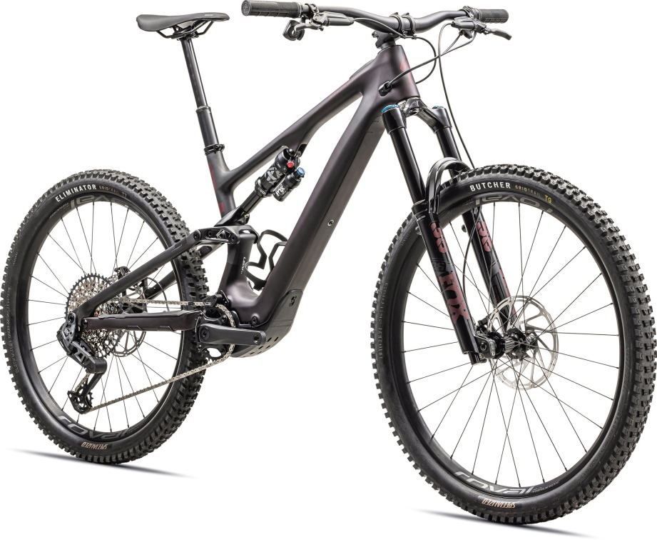 TURBO LEVO - лучшее из возможного! Specialized Levo SL Expert Carbon 2023 Satin Red Tint Over Carbon / Maroon / Silver Dust Артикул 96822-3106, 96822-3102, 96822-3105, 96822-3101, 96822-3103, 96822-3104