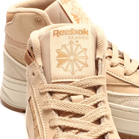 Кроссовки Кроссовки женские Reebok Club C Geo Mid weathered beige f22-r/true beige/alabaster Артикул GZ21599.5, GZ21598.5, GZ21599, GZ21598, GZ215910