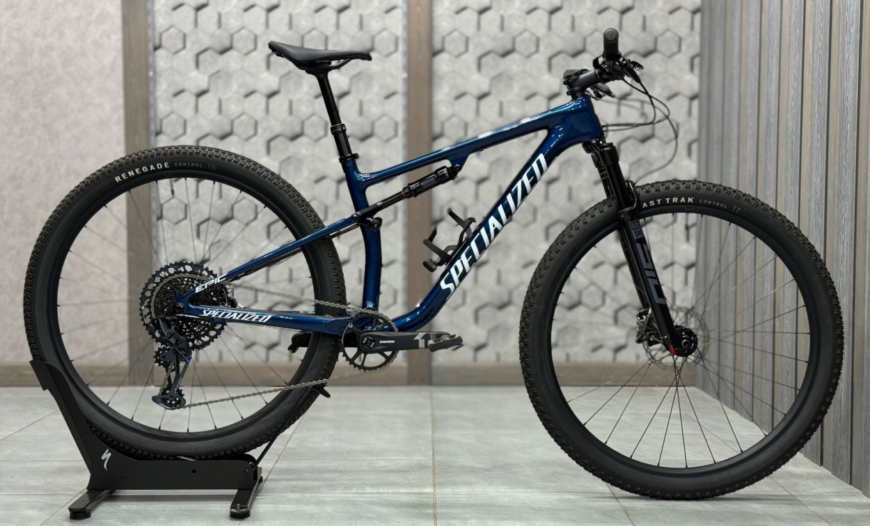 Купить Specialized Epic Comp 2023 Gloss Mystic Blue Metallic / Morning Mist Артикул 90323-5105, 90323-5101, 90323-5103, 90323-5104, 90323-5102