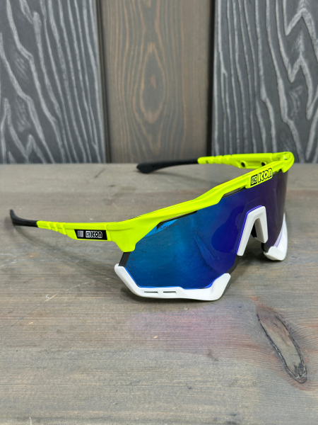 Очки Очки спортивные Scicon AeroShade XL оправа Yellow Fluo линза SCNPP Multimirror Blue + Clear Артикул 