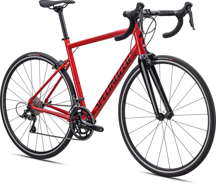 Шоссейные велосипеды Specialized Allez 2022 Gloss Flo Red/Tarmac Black Артикул 94622-7254, 94622-7256, 94622-7258, 94622-7261, 94622-7252, 94622-7249	