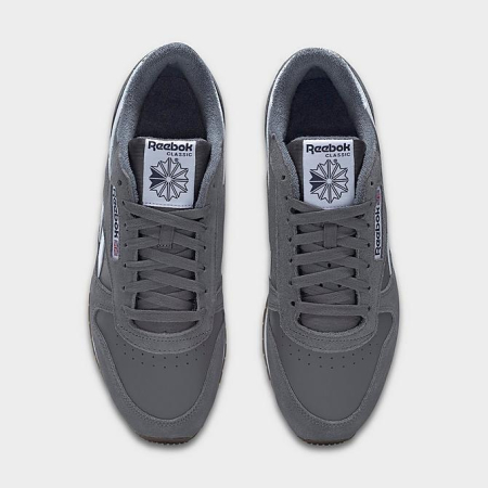 Кроссовки Кроссовки Reebok Classic Leather pure grey 6/pure grey 6/ftwr white Артикул GV964111, GV96419.5, GV96416.5, GV96418, GV96418.5, GV96417, GV96419, GV964110, GV96416