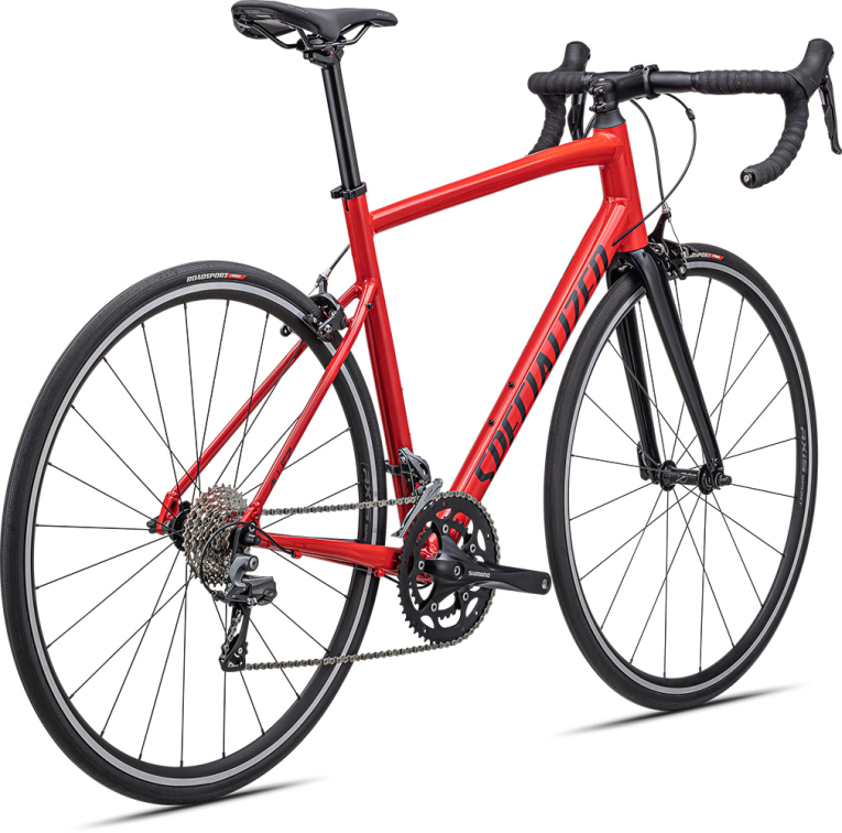 Шоссейные велосипеды Specialized Allez 2022 Gloss Flo Red/Tarmac Black Артикул 94622-7254, 94622-7256, 94622-7258, 94622-7261, 94622-7252, 94622-7249	