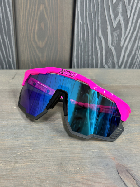 Очки спортивные Scicon AeroShade Kunken оправа Pink Fluo линза SCNPP Multimirror Blue + Pink