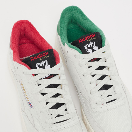 Кроссовки Кеды Reebok Club C Revenge pure grey 1/black/glen green Артикул HQ41436.5, HQ41437, HQ41435, HQ41435.5, HQ41436, HQ41437.5, HQ41438, HQ41439, #HQ458512-, HQ41438.5