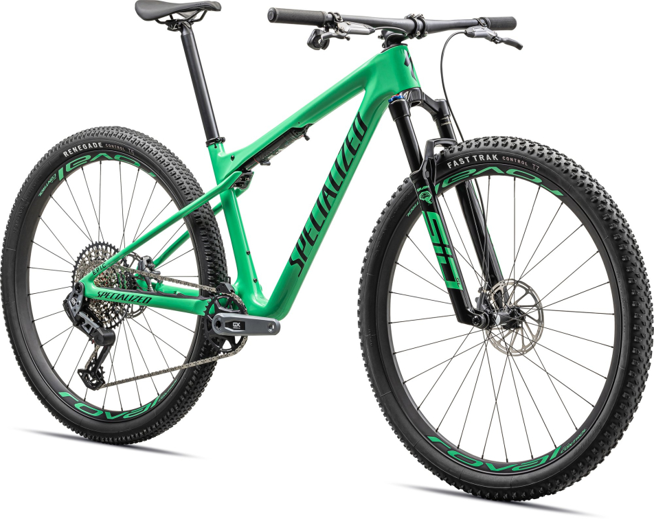 Купить Specialized Epic World Cup Expert 2024 Gloss Electric Green / Forest Green Pearl Артикул 93123-3101, 93123-3104, 93123-3105, 93123-3102, 93123-3103