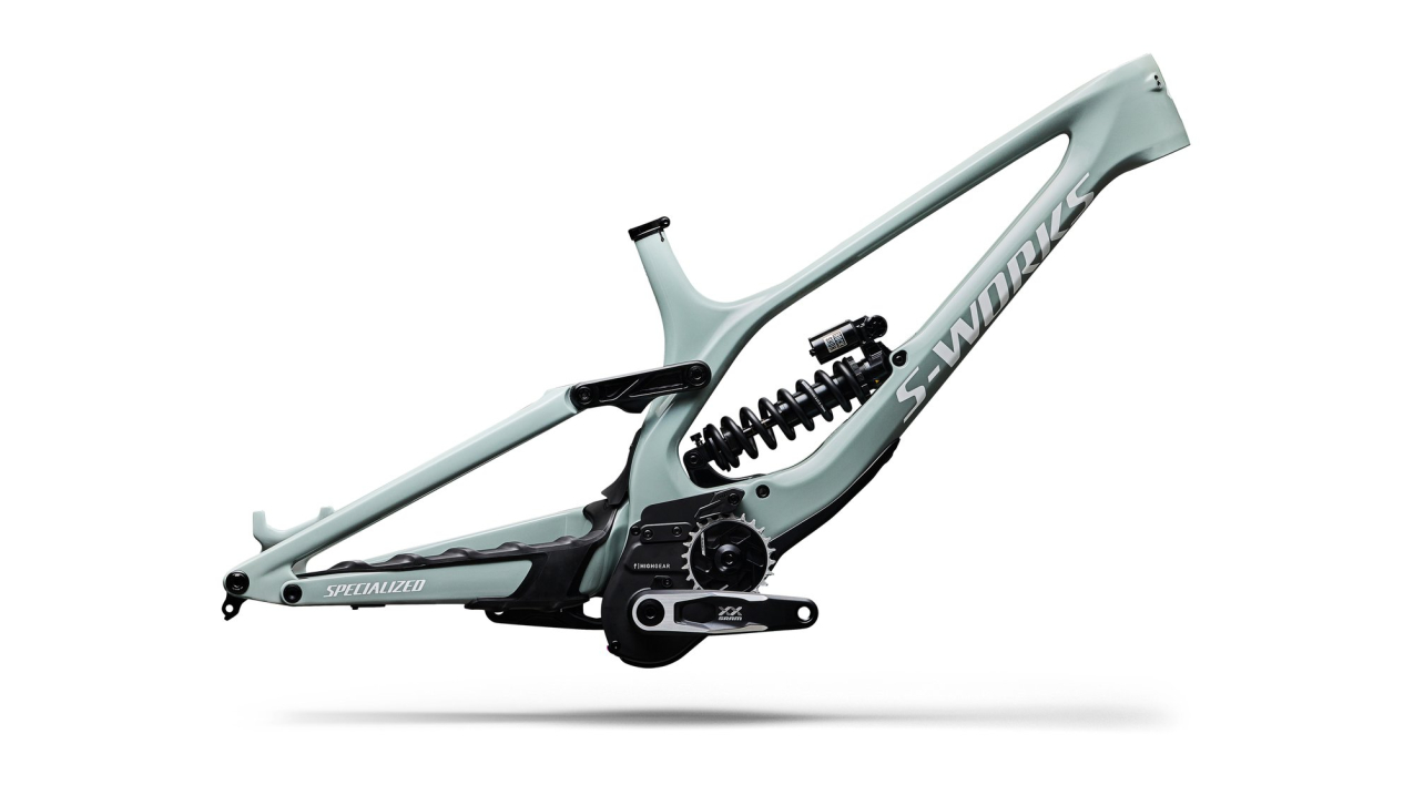 Рамы горных велосипедов рама Specialized S-Works Demo Race 2027 Gloss Agave Grey / Metallic White Silver Артикул 74527-0102, 74527-0103, 74527-0104