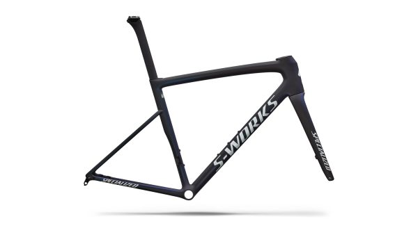 рама specialized s-works tarmac sl8 2026 satin carbon / cyan to blue viavi pearl front edge