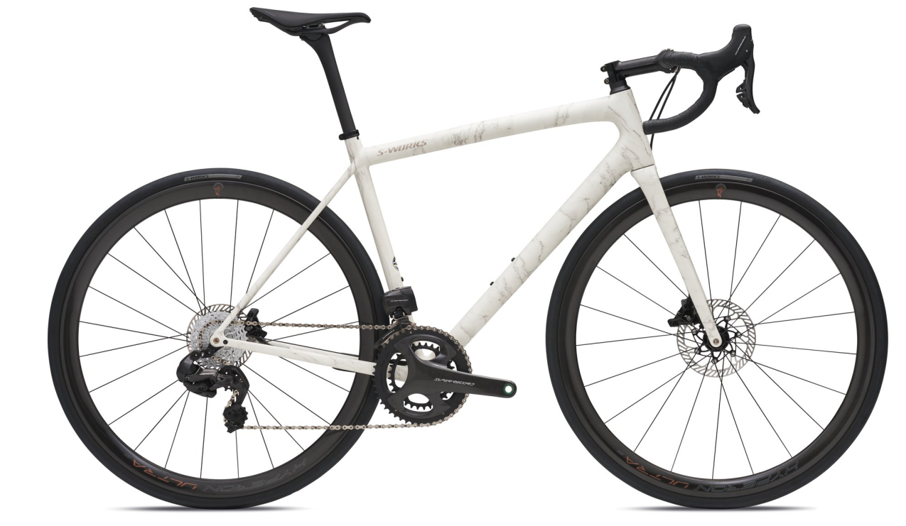 Шоссейные велосипеды Specialized S-Works Aethos Campagnolo LTD 2023 Satin Birch / Black Pearl Артикул 97222-0561, 97222-0549, 97222-0552, 97222-0556, 97222-0554, 97222-0558