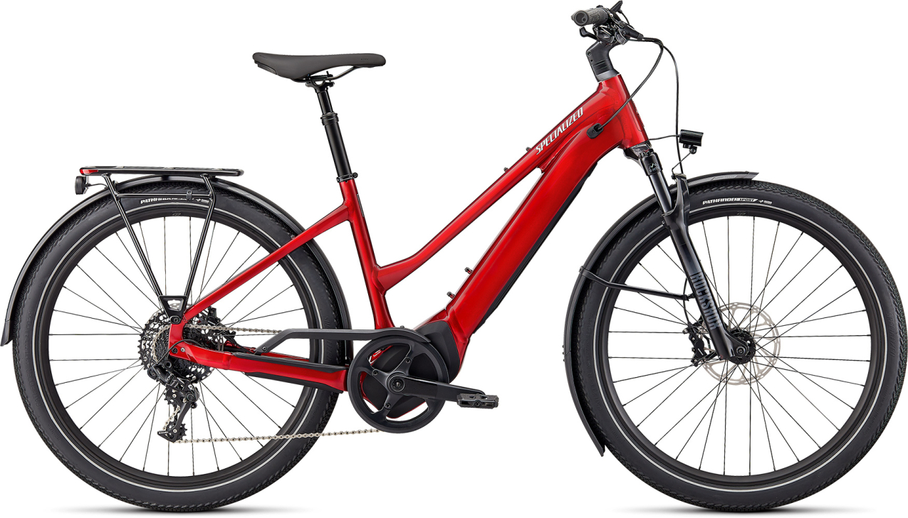 TURBO VADO - свой в городе! Specialized Turbo Vado 5.0 Step-Through 2022 Red Tint / Silver Reflective Артикул 95022-3604, 95022-3603, 95022-3605, 95022-3602