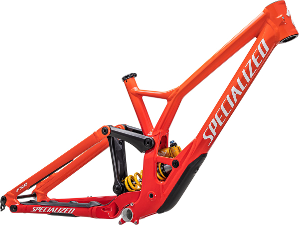 рама specialized demo race 2023 gloss fiery red / vivid red fade / white