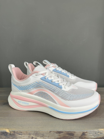 Кроссовки Кроссовки женские Strobbs F7639-6 белый-розовый Артикул F7639-6-37, F7639-6-40, F7639-6-36, F7639-6-38, F7639-6-39