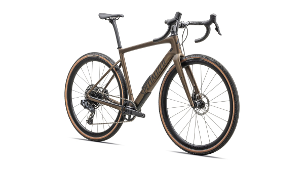Specialized Diverge Expert Carbon 2025 Satin Burnt Gold Metallic / Black Liquid Metal