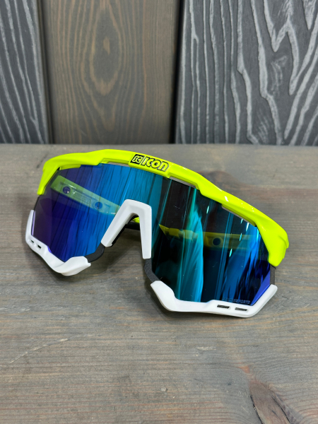 Очки Очки спортивные Scicon AeroShade XL оправа Yellow Fluo линза SCNPP Multimirror Blue + Clear Артикул 