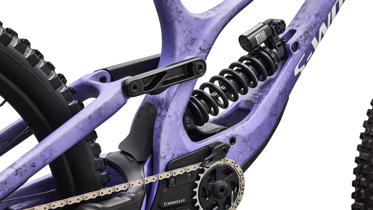 S-WORKS горные велосипеды Specialized S-Works Demo Race 2027 Satin / Powder Indigo Tint / Black Tint Carbon / White Артикул 94527-0002, 94527-0004, 94527-0003